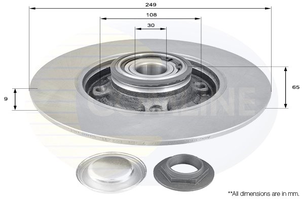 Disc frana Comline ADC3002