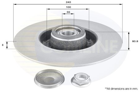 DISC FRANA COMLINE ADC3010 - Compatibil cu NISSAN, RENAULT