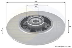 DISC FRANA COMLINE ADC3015 - Compatibil cu RENAULT