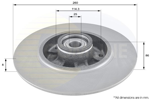 Disc frana Comline ADC3015