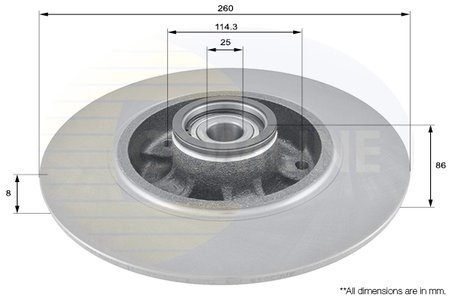 Disc frana Comline ADC3015