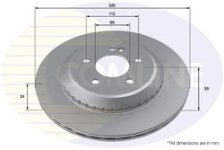 Disc frana Comline ADC4088V
