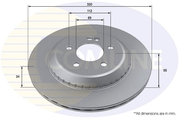 DISC FRANA COMLINE ADC4088V - Compatibil cu MERCEDES-BENZ