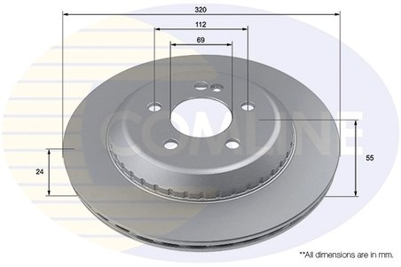 DISC FRANA COMLINE ADC4088V - Compatibil cu MERCEDES-BENZ