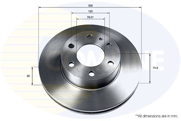 Disc frana Comline ADC9087V
