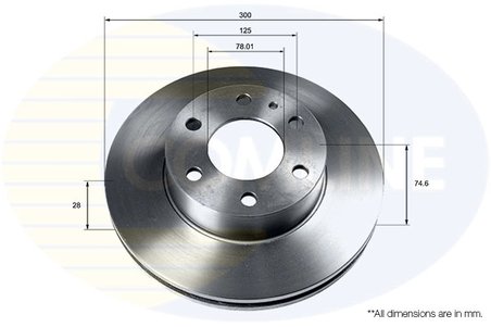 Disc frana Comline ADC9087V