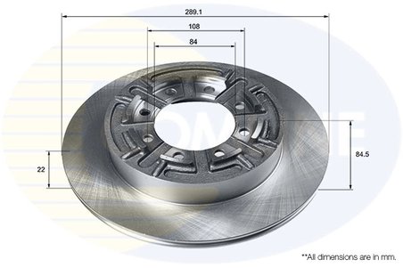 DISC FRANA COMLINE ADC9108 - Compatibil cu IVECO