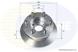 DISC FRANA COMLINE ADC9128 - Compatibil cu IVECO