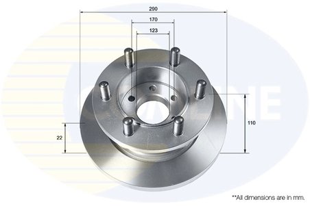 DISC FRANA COMLINE ADC9128 - Compatibil cu IVECO