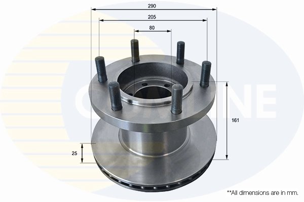 DISC FRANA COMLINE ADC9146V - Compatibil cu IVECO