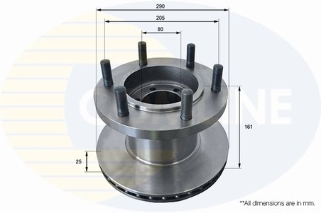 DISC FRANA COMLINE ADC9146V - Compatibil cu IVECO