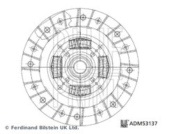 DISC AMBREIAJ BLUE PRINT ADM53137 - Compatibil cu MAZDA