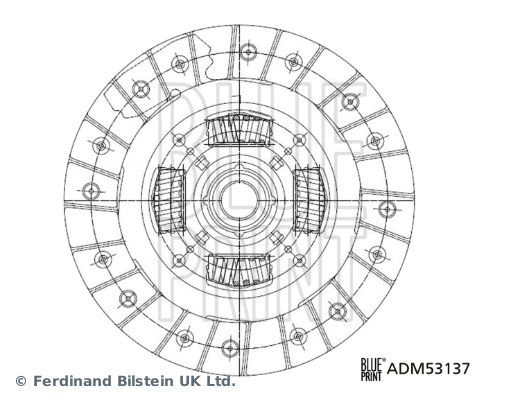 DISC AMBREIAJ BLUE PRINT ADM53137 - Compatibil cu MAZDA