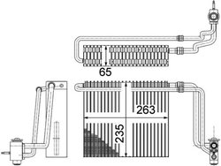 Evaporator aer conditionat MAHLE AE 107 000P
