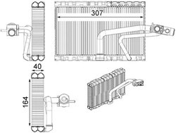 Evaporator aer conditionat MAHLE AE 114 000P