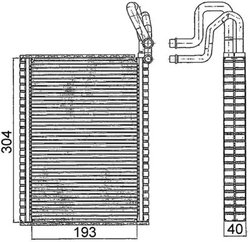 Evaporator aer conditionat MAHLE AE 116 000S