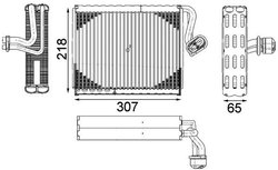 Evaporator aer conditionat MAHLE AE 122 000P