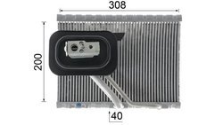 Evaporator aer conditionat MAHLE AE 127 000P