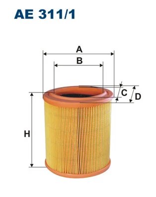 FILTRU AER FILTRON AE 311/1 - Compatibil cu CITROEN, PEUGEOT