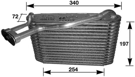 Evaporator aer conditionat MAHLE AE 34 000S