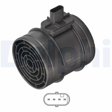 SENZOR DEBITMETRU AER DELPHI AF10724-12B1 - Compatibil cu FIAT, IVECO
