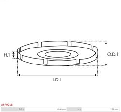 FULIE ALTERNATOR AS-PL AFP9018 - Piesa auto compatibila cu mai multe marci