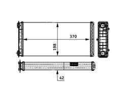 Schimbator caldura incalzire habitaclu MAHLE AH 117 000P