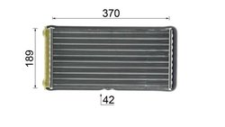 Schimbator caldura incalzire habitaclu MAHLE AH 117 000P