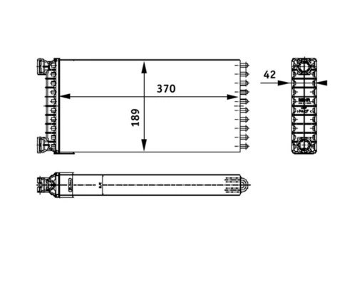 Schimbator caldura incalzire habitaclu MAHLE AH 130 000P
