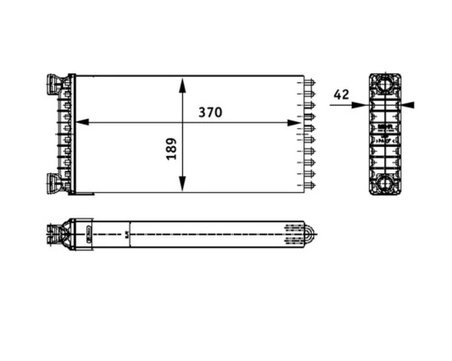 Schimbator caldura incalzire habitaclu MAHLE AH 130 000P