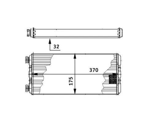 Schimbator caldura incalzire habitaclu MAHLE AH 131 000P