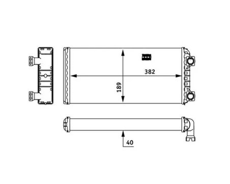 Schimbator caldura incalzire habitaclu MAHLE AH 133 000P
