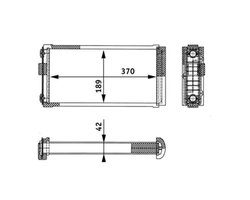 SCHIMBATOR CALDURA INCALZIRE HABITACLU MAHLE AH 134 000P - Compatibil cu MERCEDES-BENZ