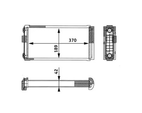 Schimbator caldura incalzire habitaclu MAHLE AH 134 000P