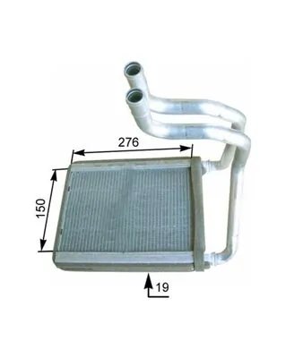 SCHIMBATOR CALDURA INCALZIRE HABITACLU MAHLE AH 175 000P - Compatibil cu HYUNDAI, KIA