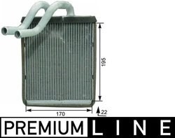 Schimbator caldura incalzire habitaclu MAHLE AH 179 000P