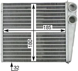 Schimbator caldura incalzire habitaclu MAHLE AH 208 000S