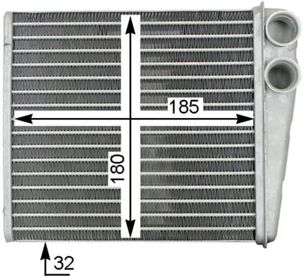 Schimbator caldura incalzire habitaclu MAHLE AH 208 000S