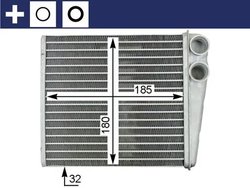 Schimbator caldura incalzire habitaclu MAHLE AH 208 000S