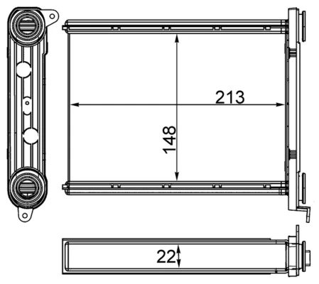 SCHIMBATOR CALDURA INCALZIRE HABITACLU MAHLE AH 259 000S - Compatibil cu FIAT, NISSAN, OPEL, RENAULT, VAUXHALL