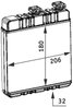 Schimbator caldura incalzire habitaclu MAHLE AH 76 000P