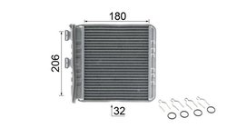 Schimbator caldura incalzire habitaclu MAHLE AH 76 000P