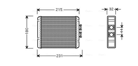 Schimbator caldura incalzire habitaclu Ava Quality Cooling A