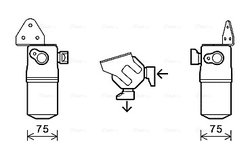 USCATOR AER CONDITIONAT AVA QUALITY COOLING AID348 - Compatibil cu AUDI