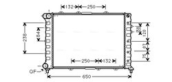 Radiator racire motor Ava Quality Cooling ALA2038