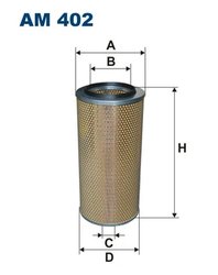 FILTRU AER FILTRON AM 402 - Compatibil cu DAF, DROGMOLLER, FIAT, HEULIEZ, IRISBUS, IVECO, MAGIRUS-DEUTZ, MAN, VOLVO