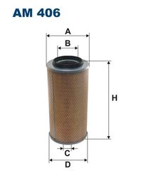 FILTRU AER FILTRON AM 406 - Compatibil cu MERCEDES-BENZ