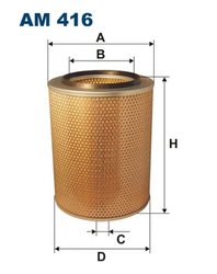 FILTRU AER FILTRON AM 416 - Compatibil cu DAF, FIAT, IVECO, NEOPLAN, SCANIA, SOLARIS