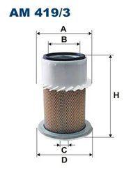 FILTRU AER FILTRON AM 419/3 - Compatibil cu ZETOR