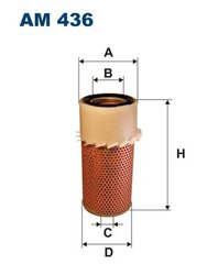 FILTRU AER FILTRON AM 436 - Compatibil cu NISSAN